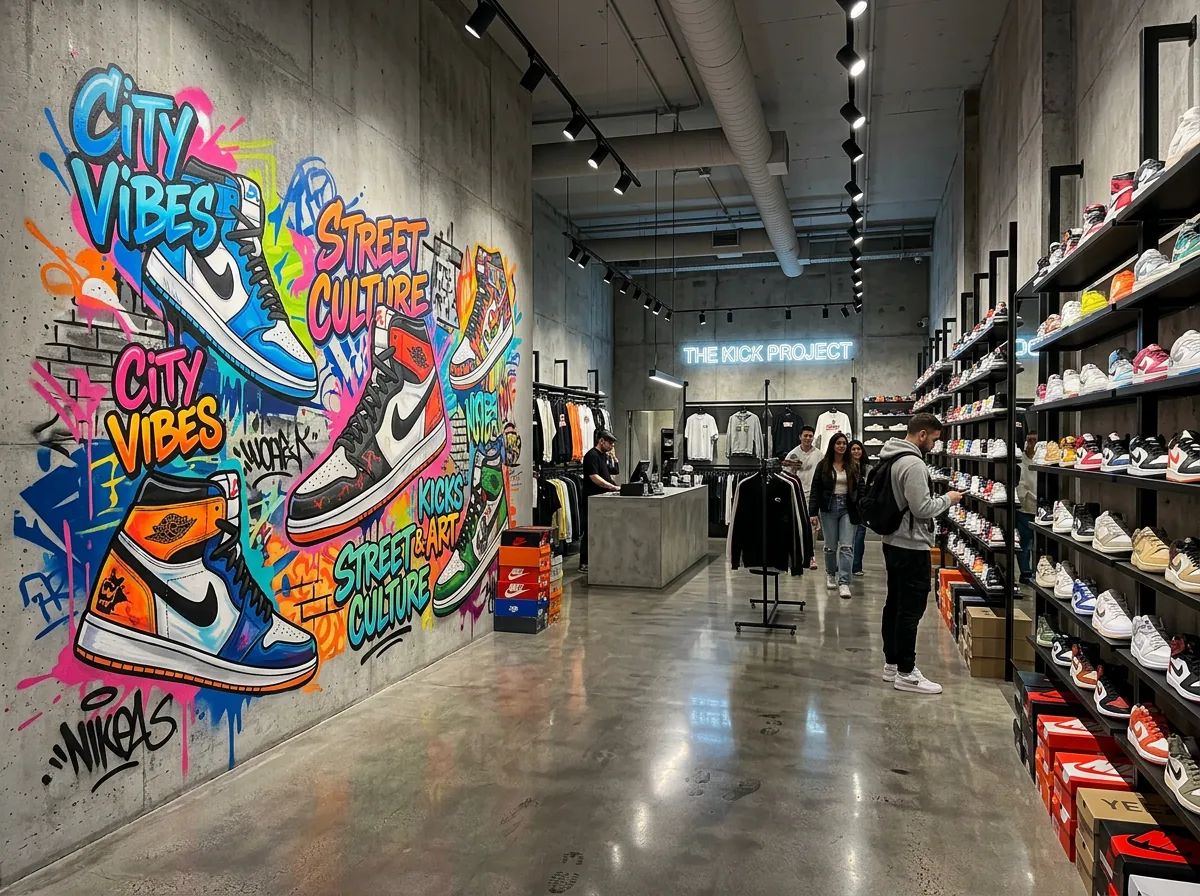 Retail wall print